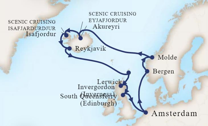 IJsland Cruise II 2021-Route