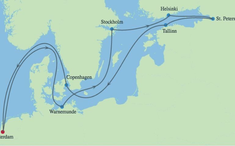 Go For Cruise - Baltische Celebrity Cruise 2023 - route