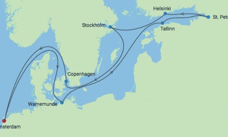 Go For Cruise - Baltische Celebrity Cruise II 2023 - route